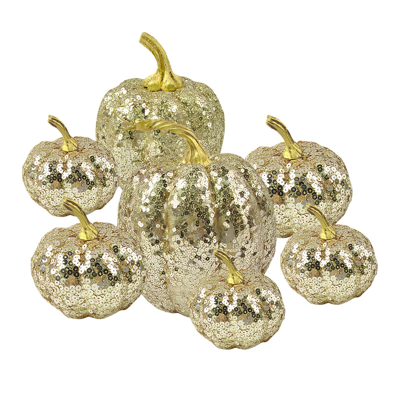 Figurines de citrouilles et décoration d'automne pour table de fête et salon