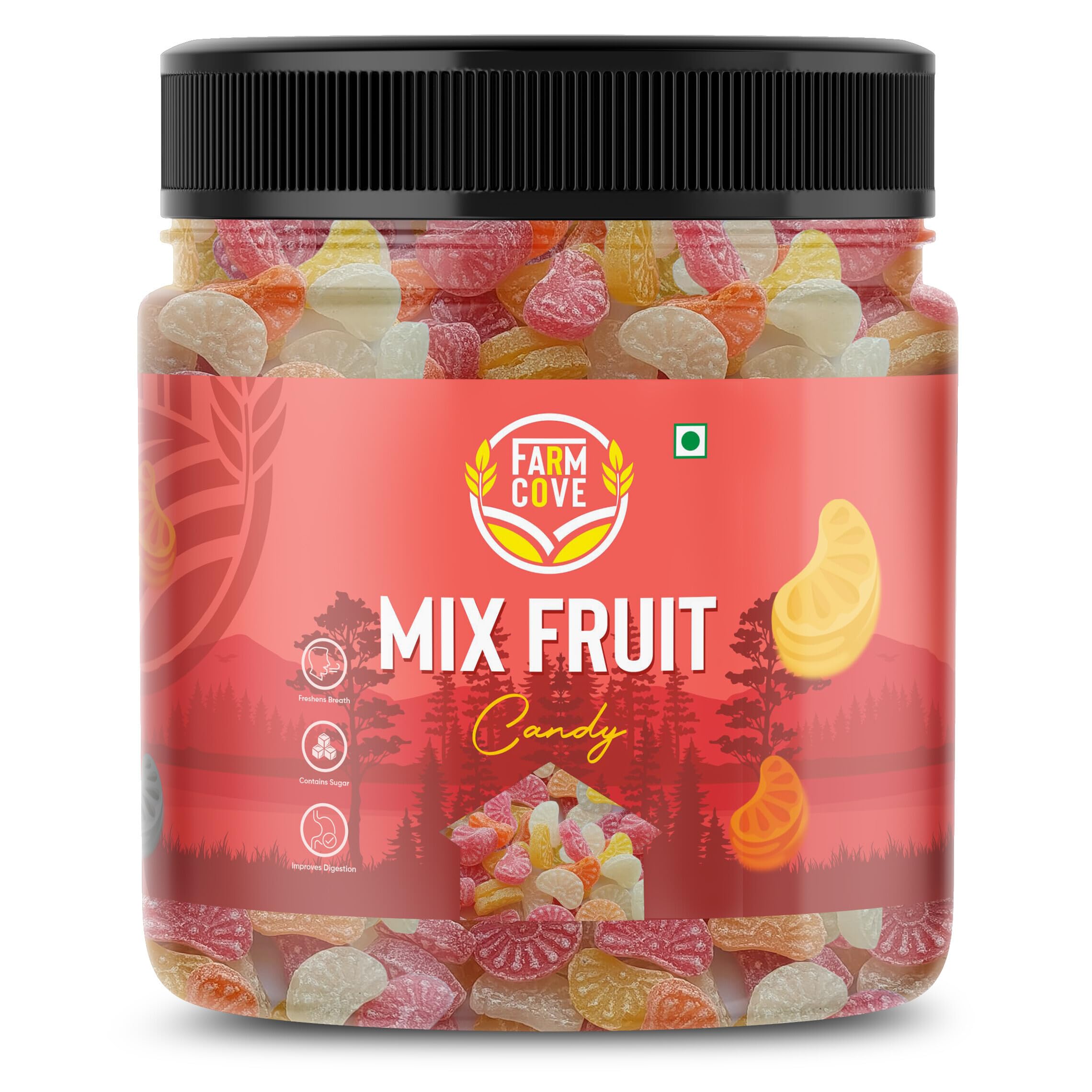 FARM COVE 1kg Premium Dry Fruit Candy | Real Mixed Nut & Fruit