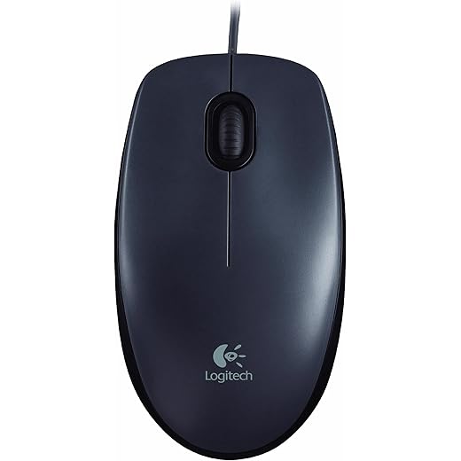 Logitech M90 Wired USB Mouse Black