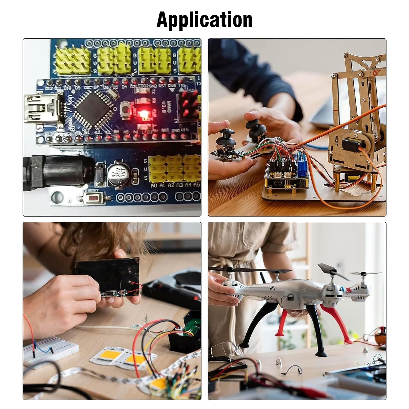 Nano 328P V3 Entwicklungsplatine mit USB-Kabel AYWHP 5 Stück Entwicklungsplatine mit Chip CH340 5V 16M Microcontroller Type-C Stecker Kompatibel mit Arduino