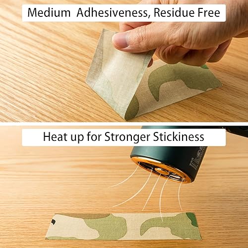 Miniatura 3 de Fetefest Cinta de camuflaje adhesiva sin residuos, no reflectante de 5 cm por 27 metros con varios patrones de camuflaje