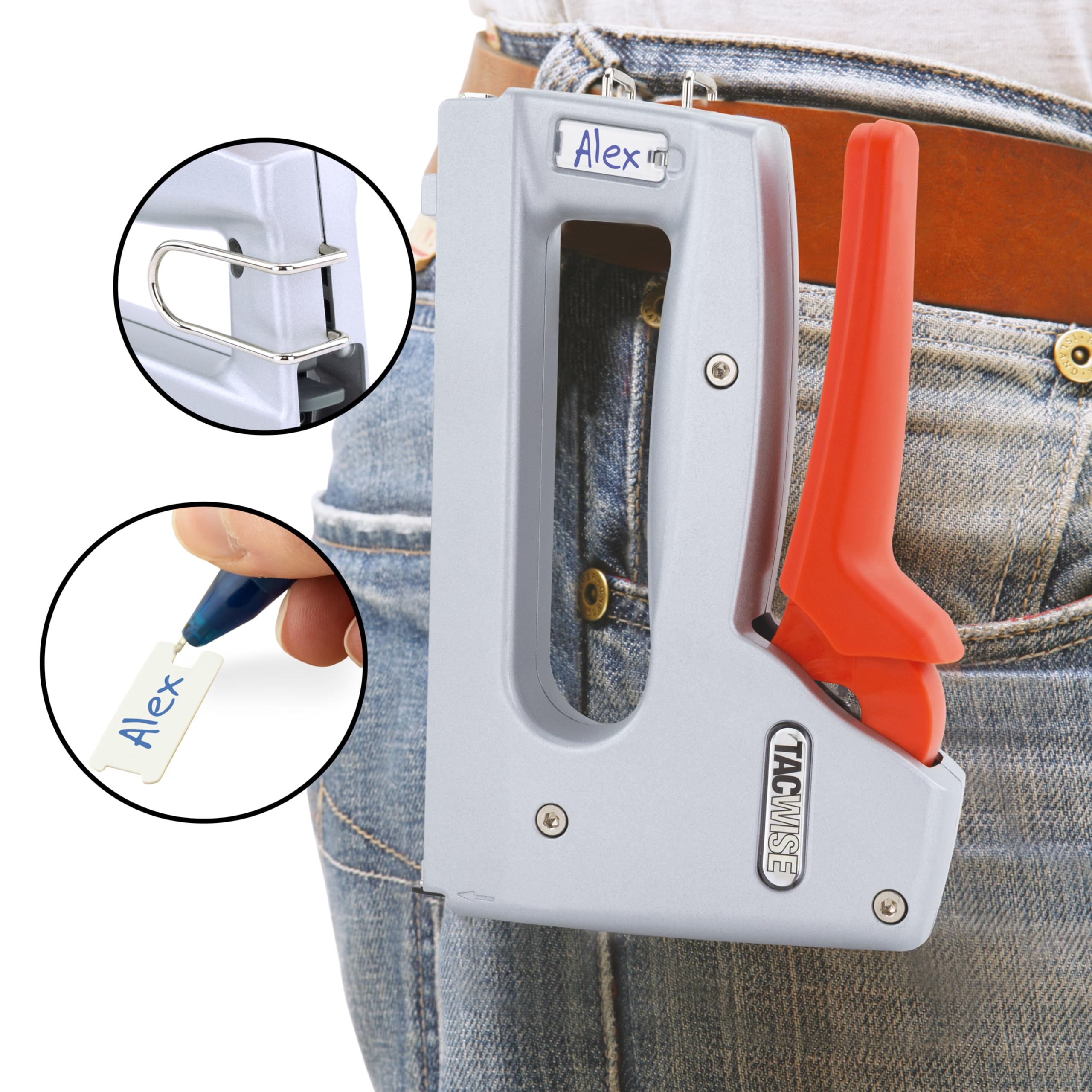 Tacwise 1763 Z-CT Duo Graffatrice in Metallo per Cavi con 4000 Punti, Utilizza Punti CT-45 e CT-60