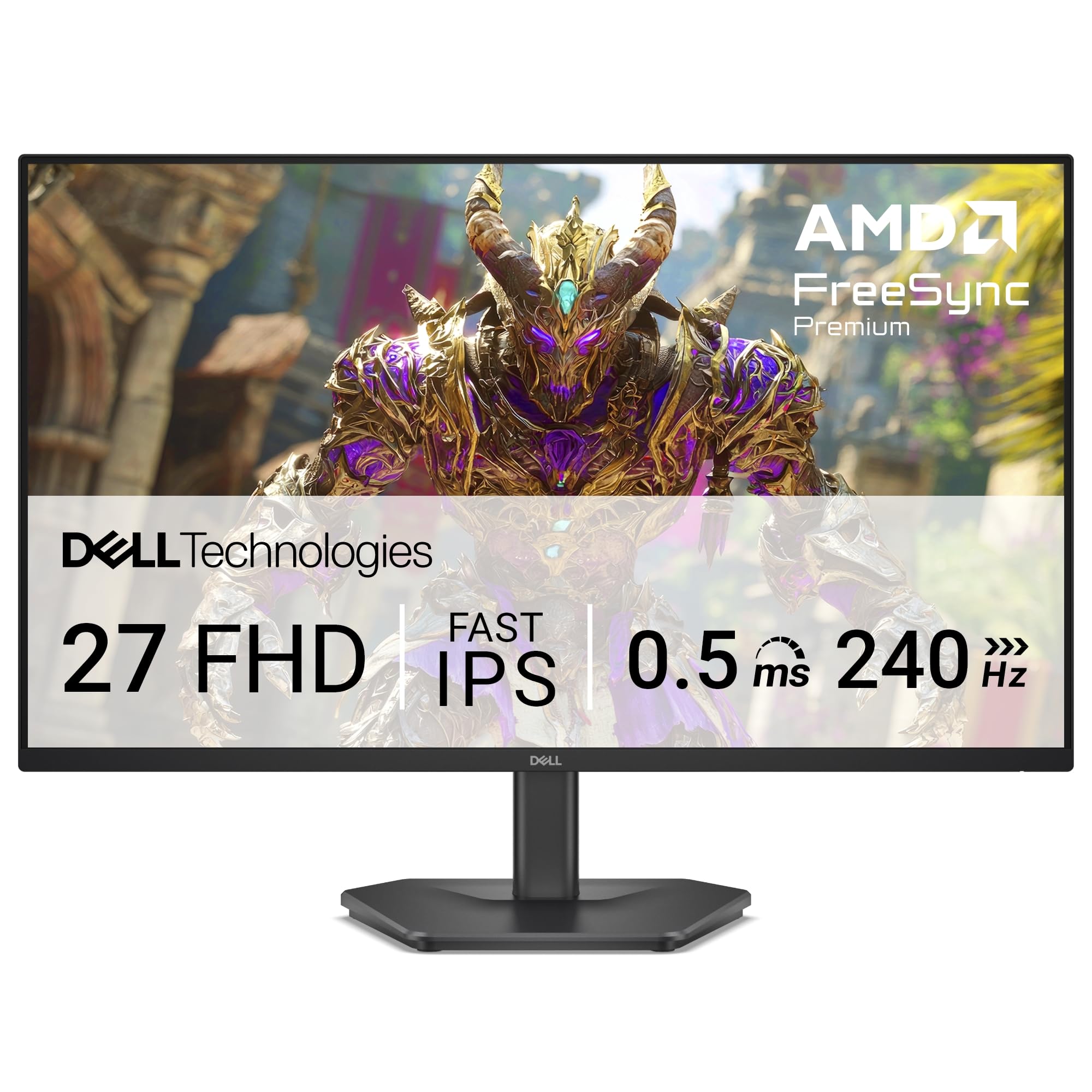 Dell 27 Gaming Monitor - SE2726HG, 27-inch Full HD, 240Hz Refresh Rate, Fast 0.5ms Response Time, AMD FreeSync Premium