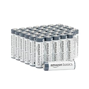 Amazon Basics 40-Pack AA Alkaline Industrial Batteries 1 5 Volt 5-Year Shelf Life
