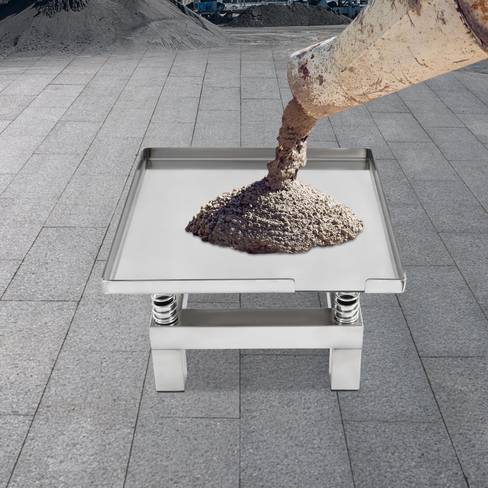 Tavolo Vibro-Scuotitore per Cemento, Piccolo Tavolo Vibro-Scuotitore per Cemento, 3000-3600 Giri/Min Tavolo Vibro-Scuotitore, Banco di Prova per Vibrazioni per Stampi di Vibrazione per