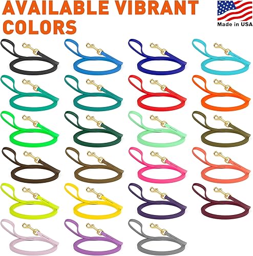 Miniatura 3 de Viper Biothane correa impermeable para perro de trabajo K9 a prueba de olores con broche de latón macizo para cachorros perros medianos y grandes