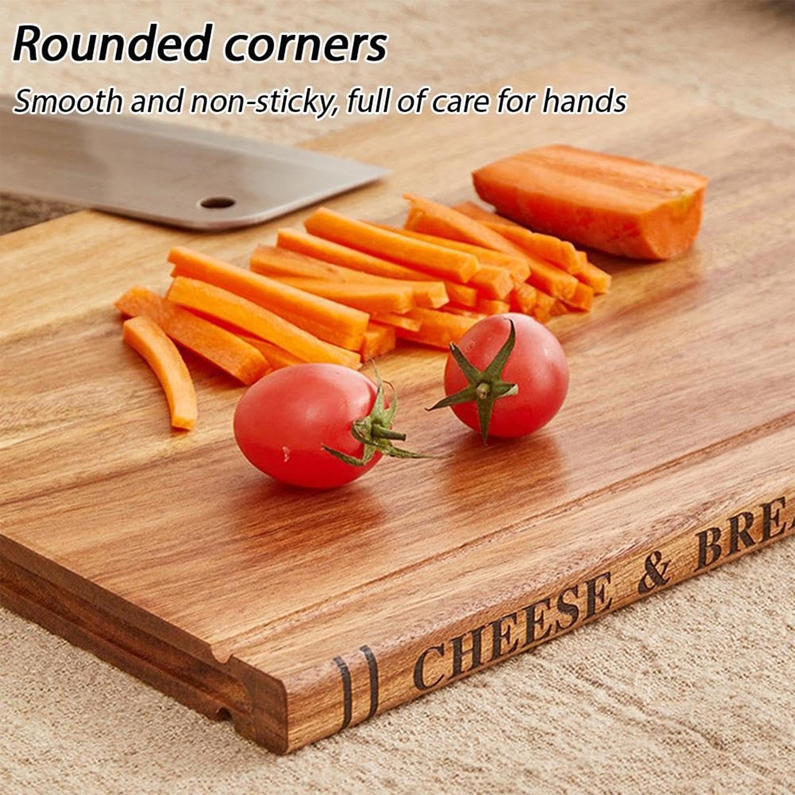 Juegos de Tablas de Cortar en Forma de Libro 3 Piezas de Tabla Decorativa | Tabla de Madera para Cortar para Verduras Carnes Pan Pastelería Sushi Carnicería Hogar Exterior