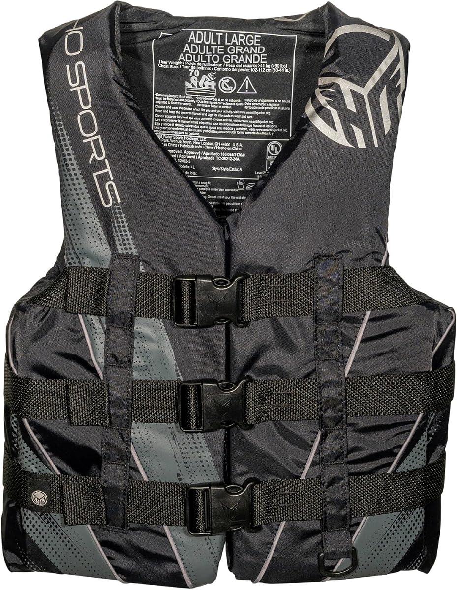 Sports Voyager Life Vest - USCG Approved Unisex Adult Life Jacket - Lightweight Wake Sports Life Vest - Nylon Exterior with Adjustable Quick-Release Buckles