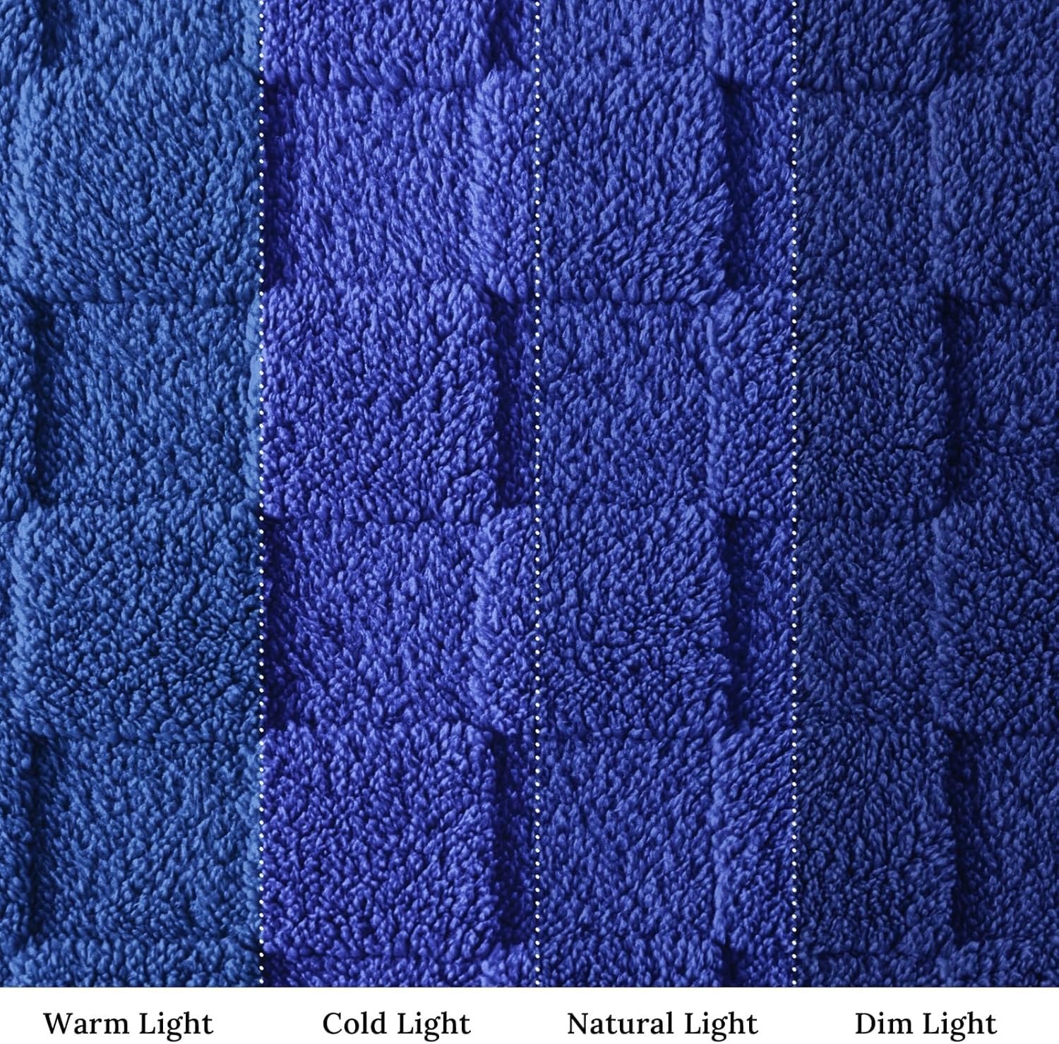 Exclusivo Mezcla Fleece Throw Blanket for Couch,Super Soft and Warm Lightweight Checkered Pattern Blankets for All Seasons, 50x60 Inches, Cobalt Blue - Image 7