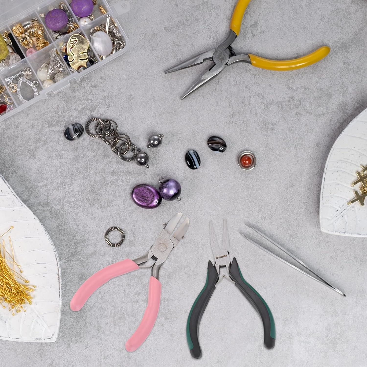 HARFINGTON End Cutting Pliers 4.5" Mini End Nipper Jewelry Pliers with Non-slip PVC Handle for Beading Jewelry Making Wire Wrapping DIY Craft Hobby - Image 7