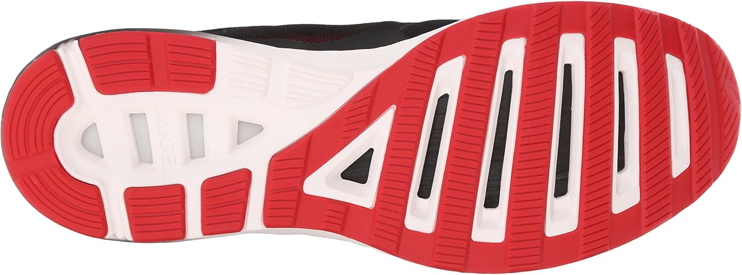 ASICS Men's Fuzex Lyte running Shoe 6 Black/Racing Red/White
