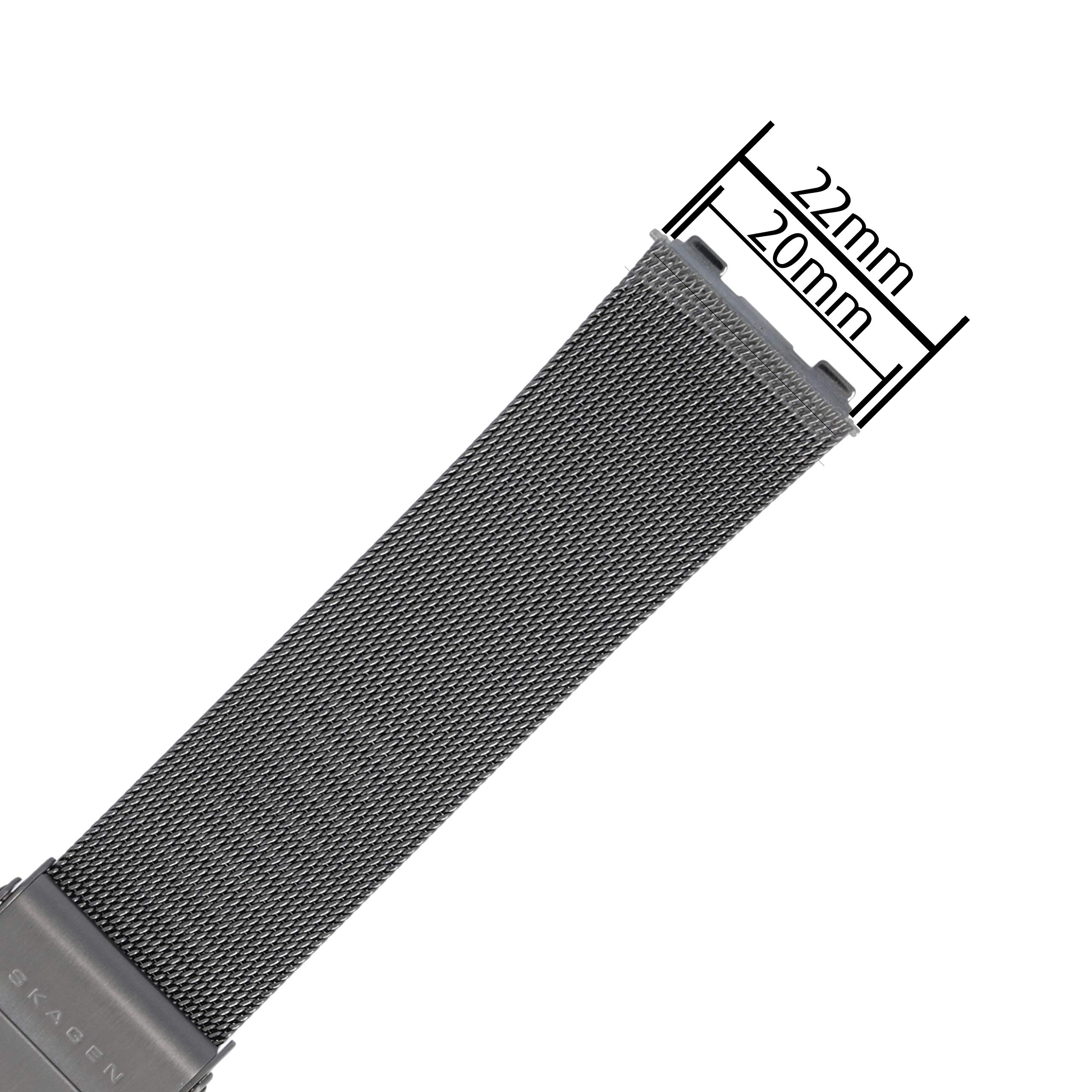 Skagen Bracelet De Montre 20mm Métal Titane - 233XL