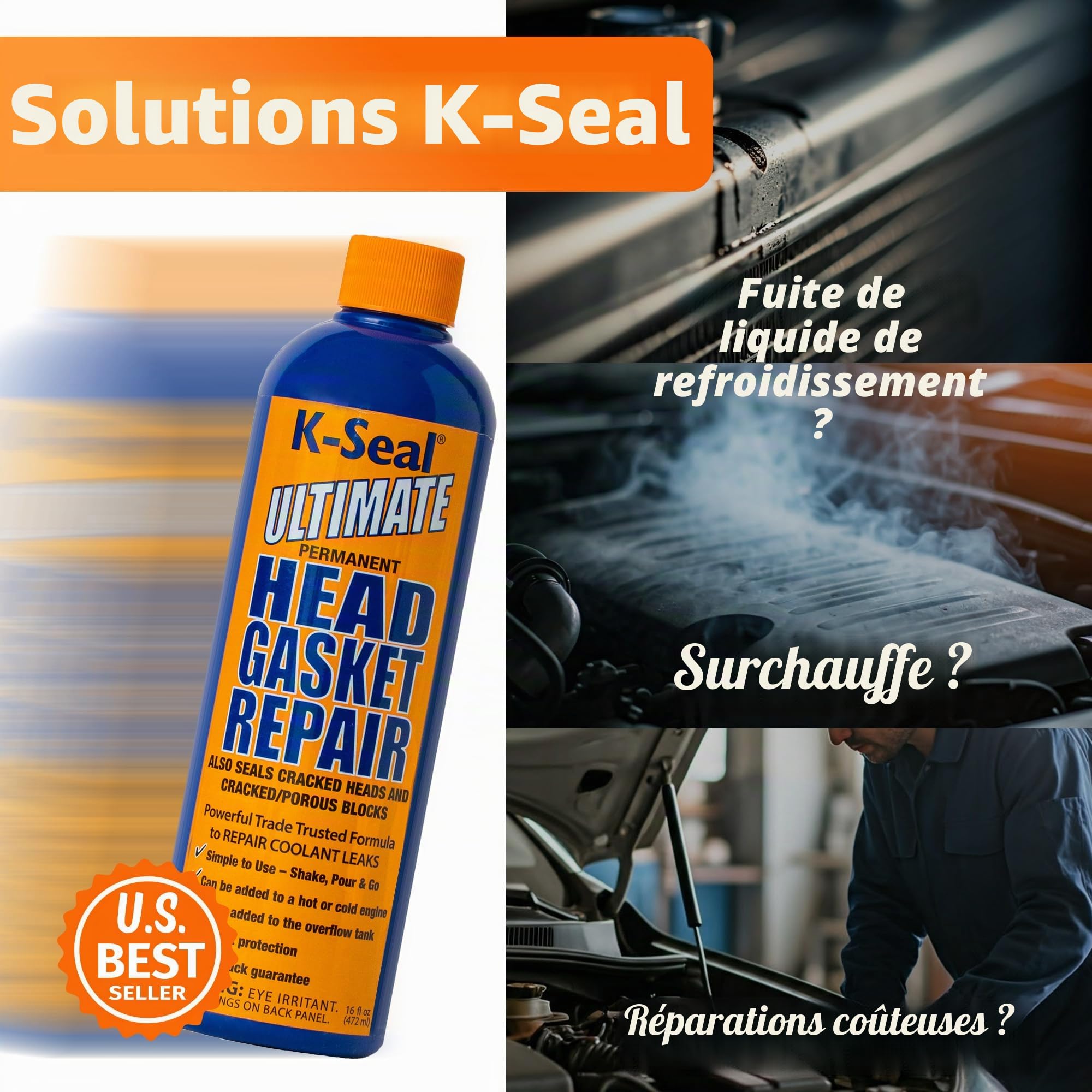 K-Seal KSLST3501 Produit de réparation pour joint de culasse
