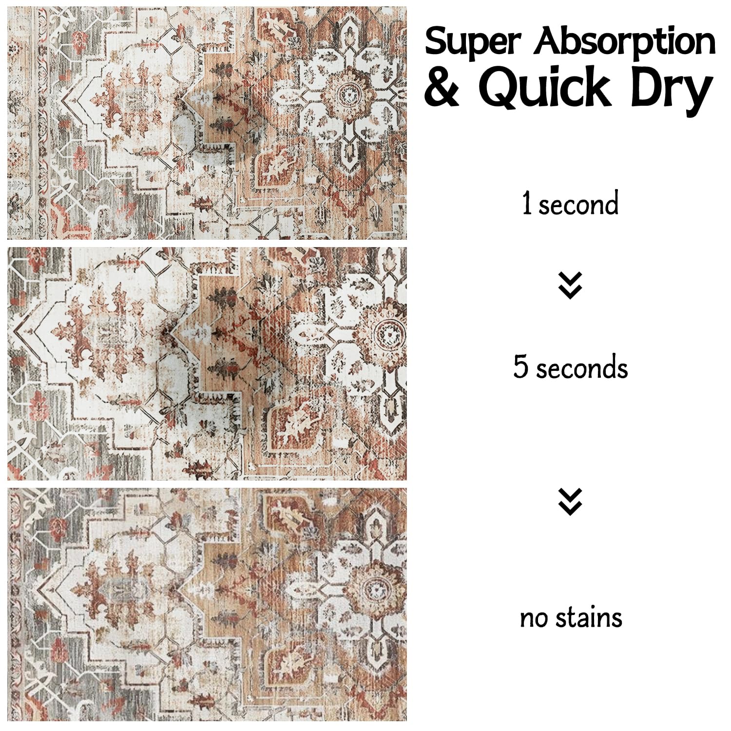 Tapis de nourriture pour animaux de compagnie, tapis absorbant pour distributeur de nourriture et d'eau, tapis de nourriture pour chien, tapis de nourriture pour chat à séchage rapide, fournitures