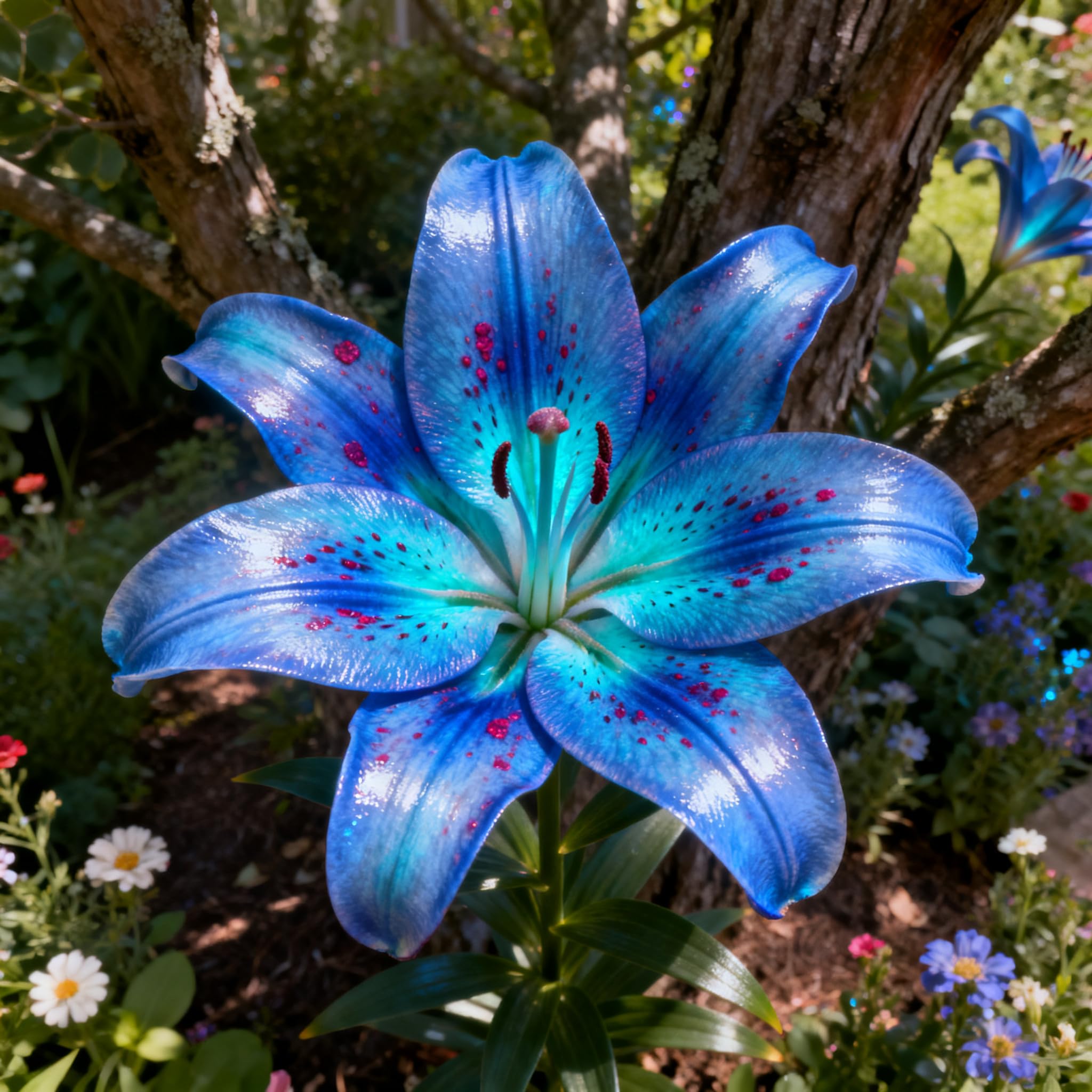 Einzigartige Exklusive Lilien Rhizom | Frostresistent, Pflegeleicht, Für Alle Arten von Gärten-8zwiebeln-G