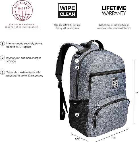 Miniatura 2 de adidas Originals Mochila nacional 20 Jersey Onix GrisNegroBlanco talla única Mochila National 20