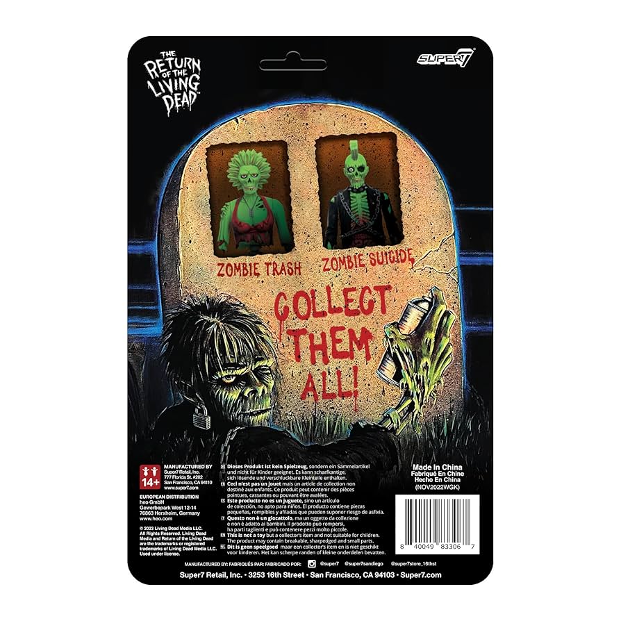 Amazon.co.jp: Super7 リターンオブザリビングデッド ゾンビゴミ