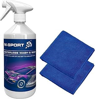 M-Sport Waterless Wash and Wax Car Cleaning kit 2 x 1L plus 