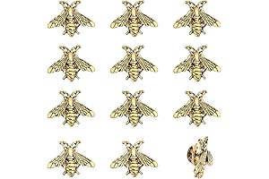 CHGCRAFT 12-Piece Golden Bee Enamel Pin Collection for Artistic Expression