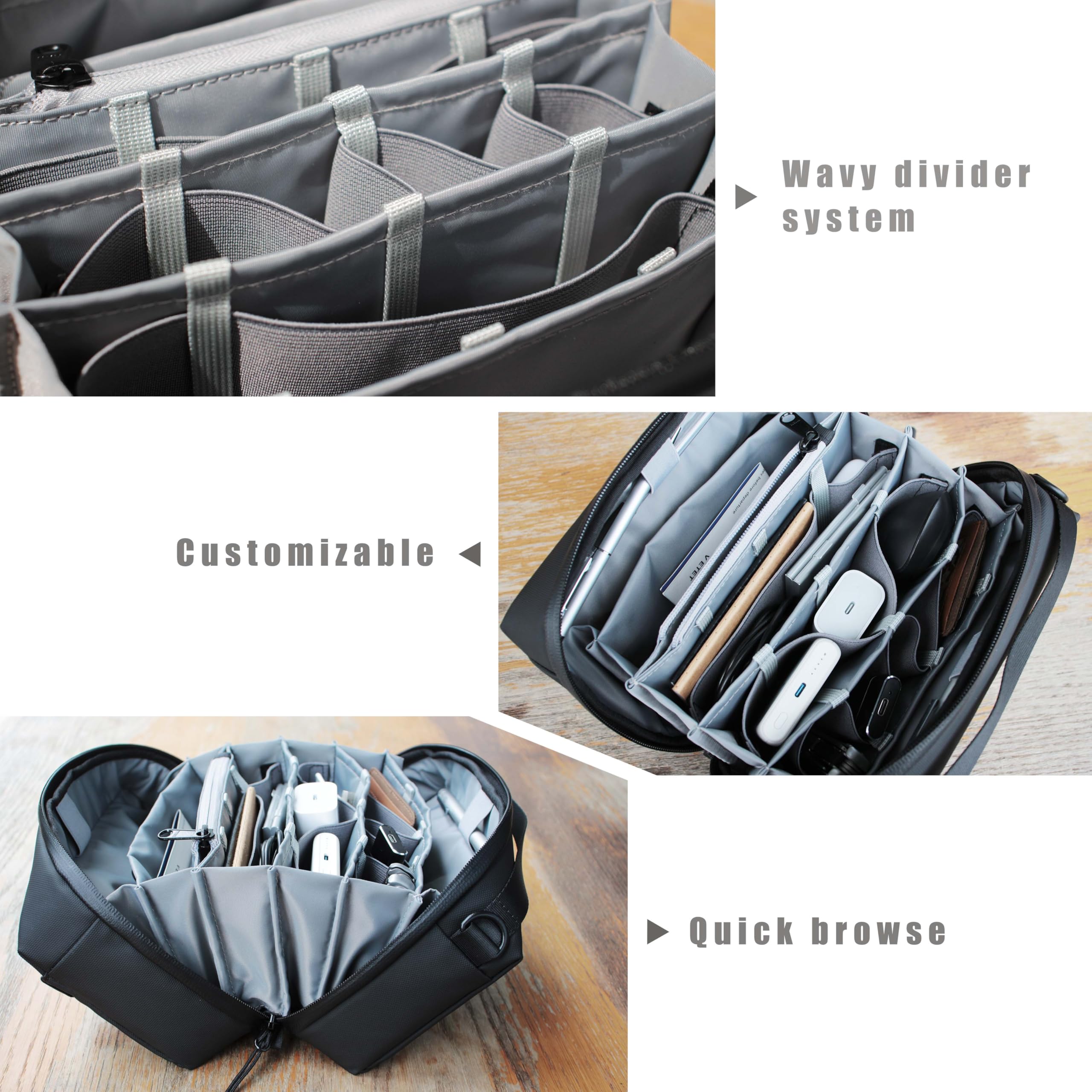 ANVI ORIGINAL Ake T1 バッグ 仕切り付き ANVI ORIGINAL Ake T1 バッグ