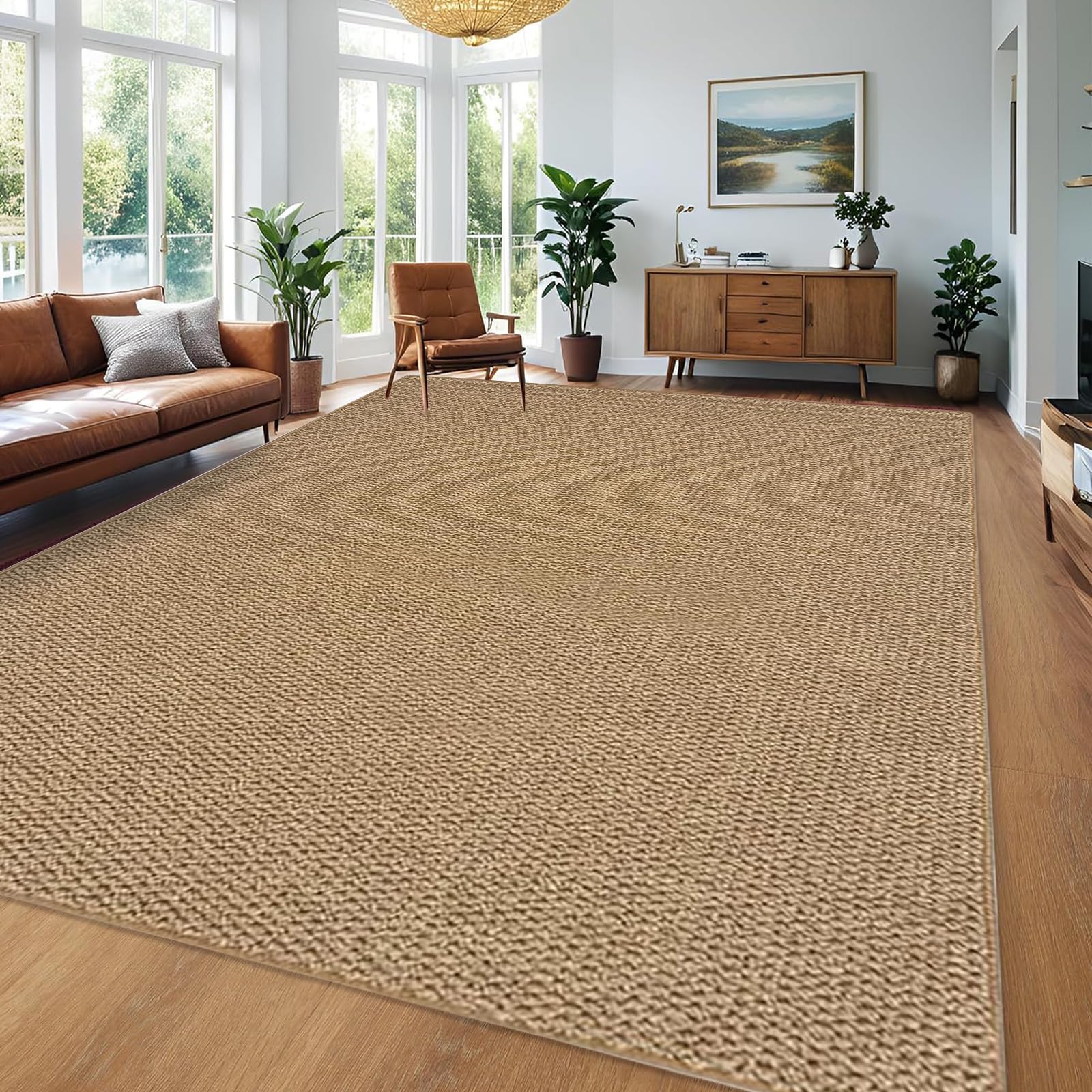 Grand tapis en sisal de qualité supérieure USTIDE texture épaisse