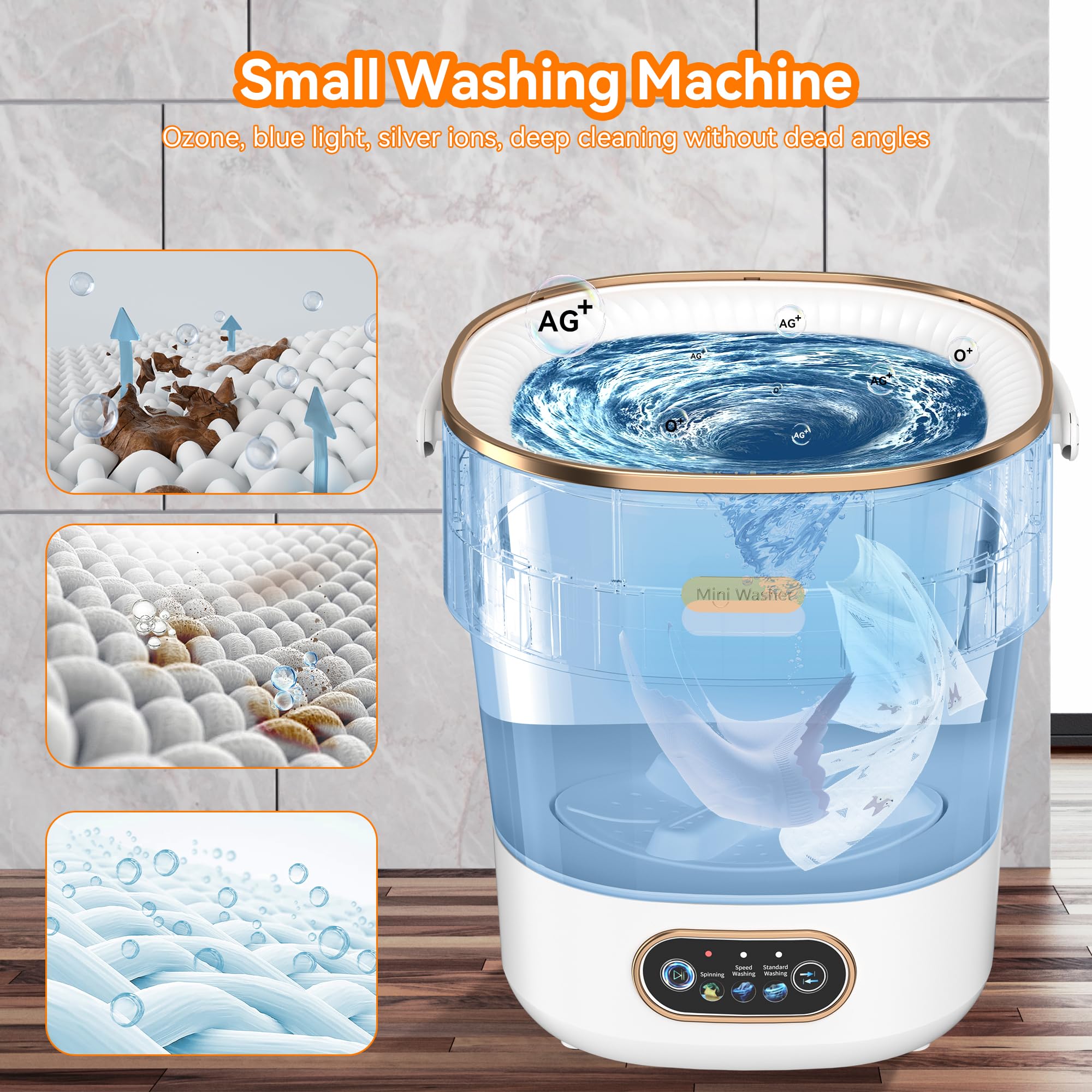 Amazon.com: Portable Washing Machine, Folding 20L Mini Washer and