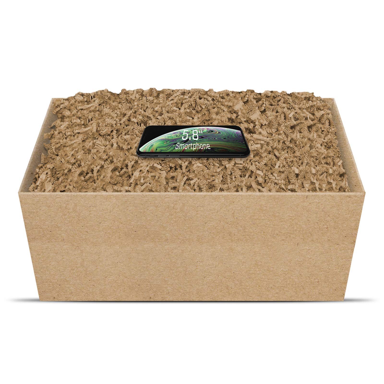 Matériau de remplissage/d’emballage pour cadeau, écologique, plusieurs couleurs, de 125 g à 1 kg, naturel, 1 kg
