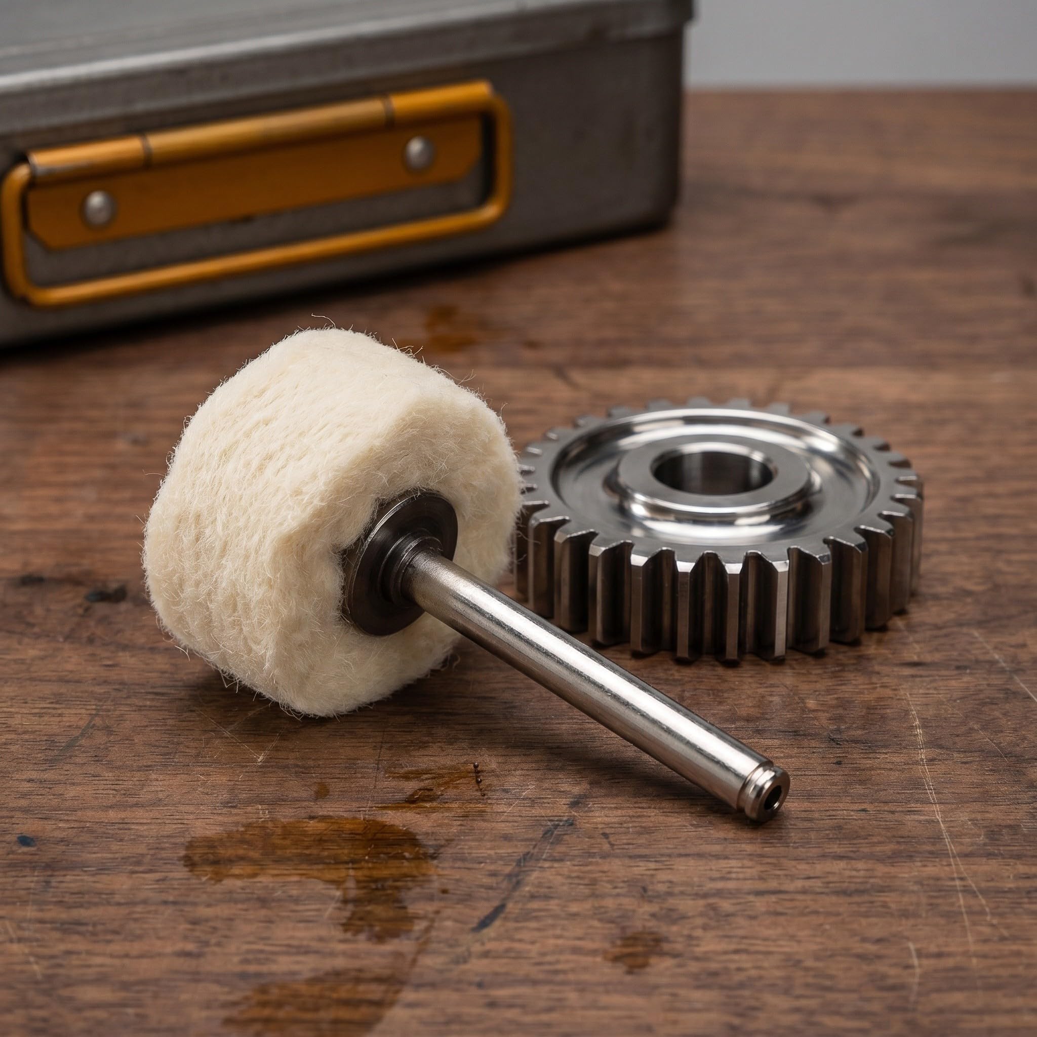 Lurrose 50 discos de pulido de cachemira - Bolas de pulido suaves para metal, aluminio, acero inoxidable, madera, plástico, cerámica, vidrio, tela, máquinas y joyería