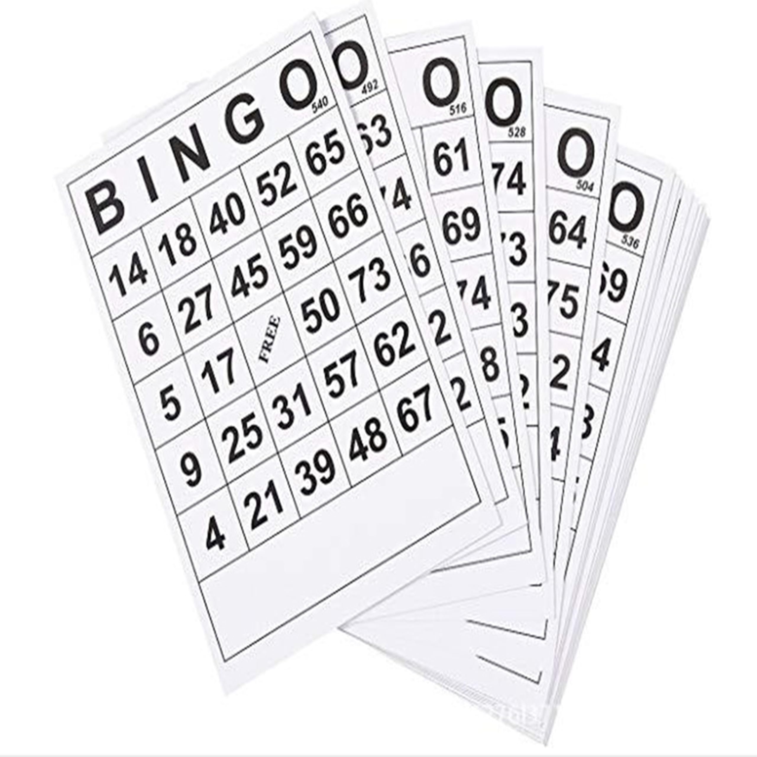 Guijinhao 60Pcs Bingo Game Cards Set with Unique Numbers for Family Fun and Intellectual Development Perfect for Parties Party Game (C38-60)