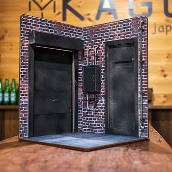 Amazon.co.jp: 1/6スケールドールハウスレンガの背景裏路地分電
