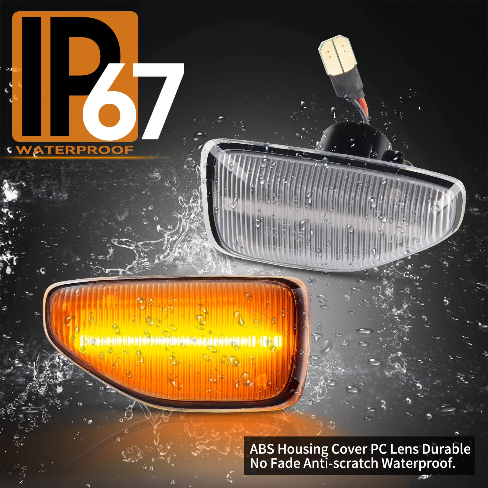 Frecce Laterali LED Per Dacia Duster/Logan/Sandero II - Indicatori Direzione Dinamici (2 Pezzi Nero) - Foto 10