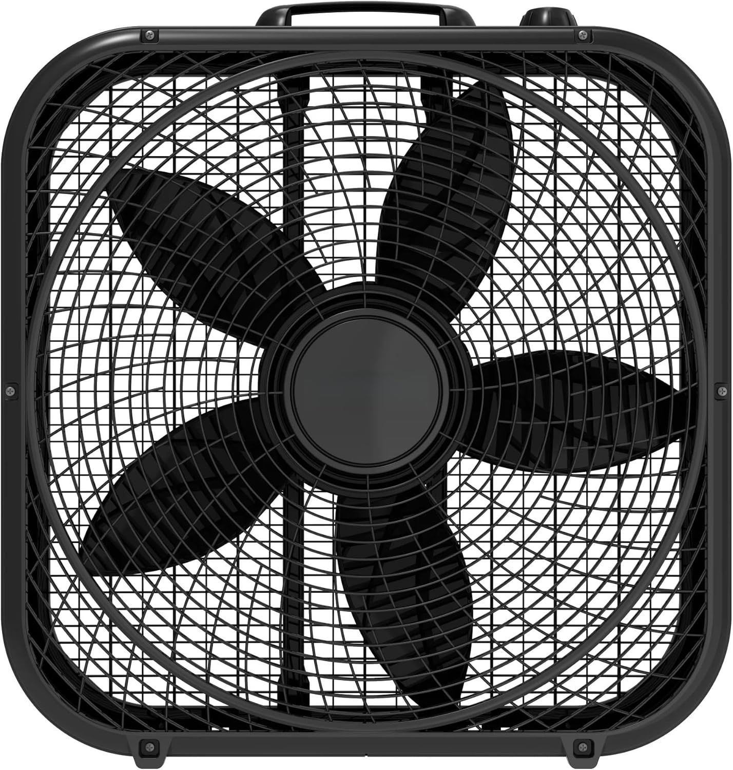 20" Box Fan - Portable Air Circulator for Attic, Dorm & Pet Area Ventilation