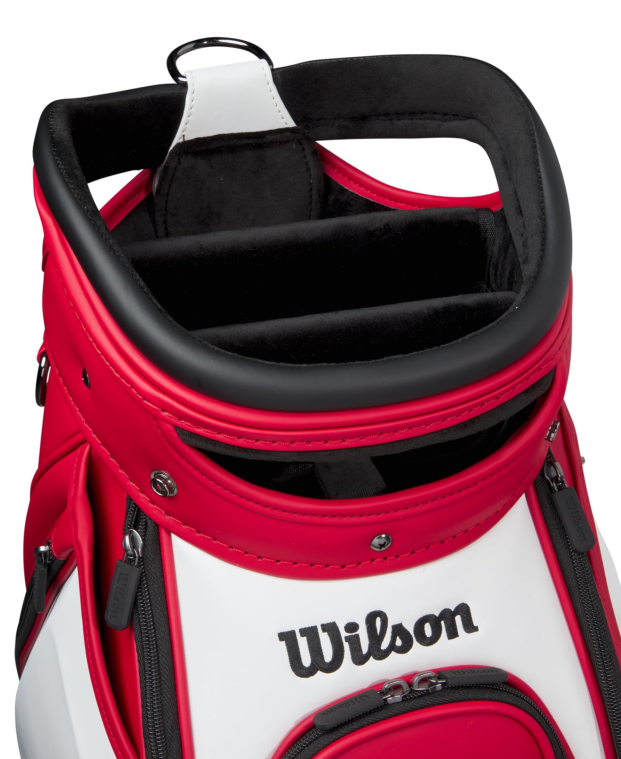 Amazon.com : Wilson Staff Tour Golf Cart Bag - Red/White : Sports