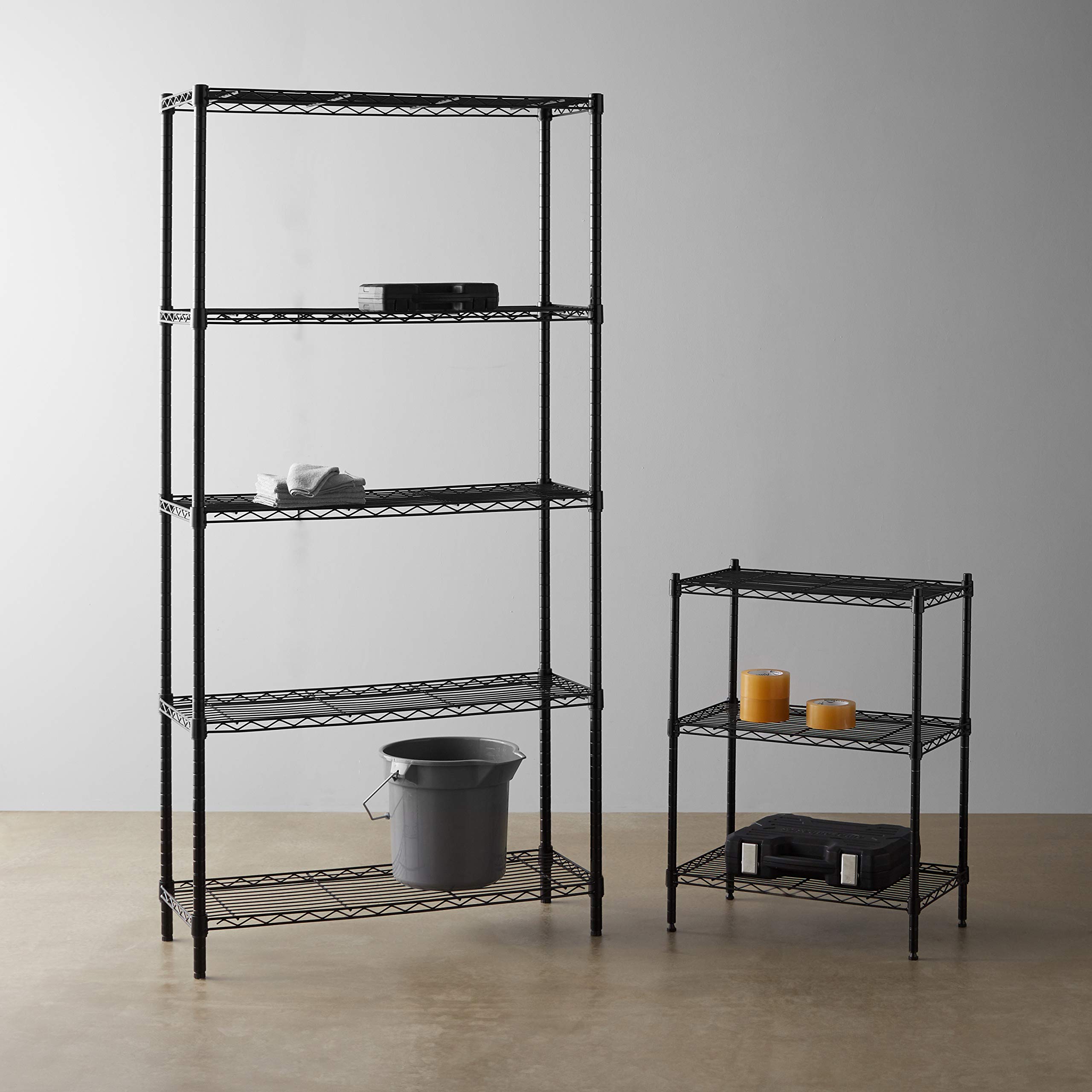 Buy Amazon Basics 5Shelf Adjustable, Storage Shelving Unit, Steel