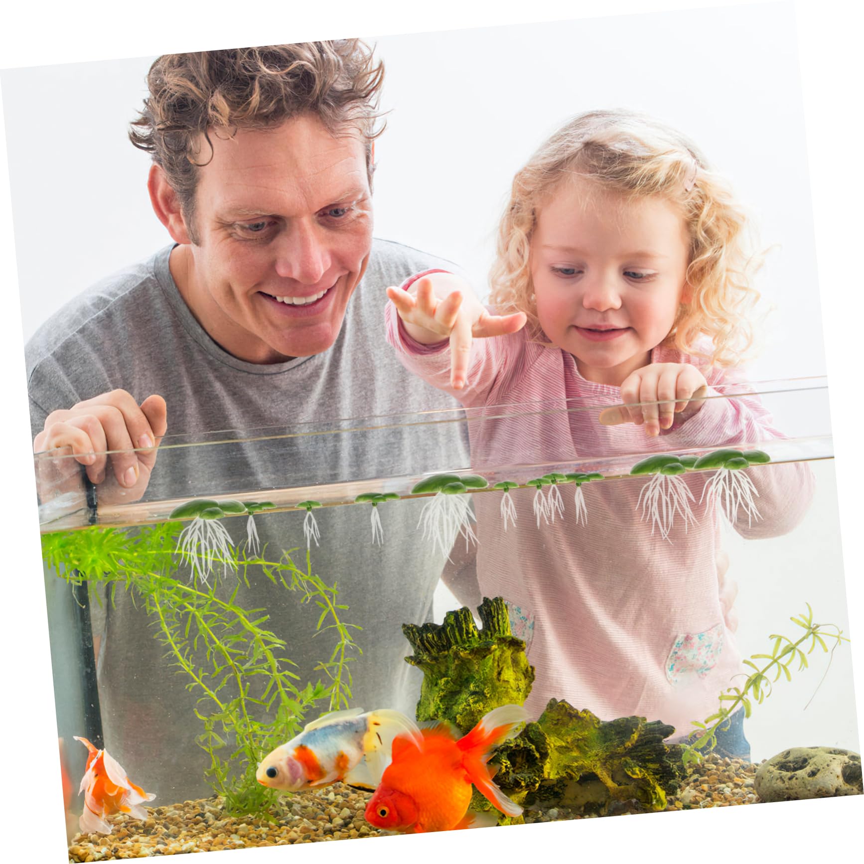 4paquetes Planta Acuática Simulada De Lenteja Artificial para Decoración De Acuarios Flores De Plástico Verde Flotantes para Tanques De Peces