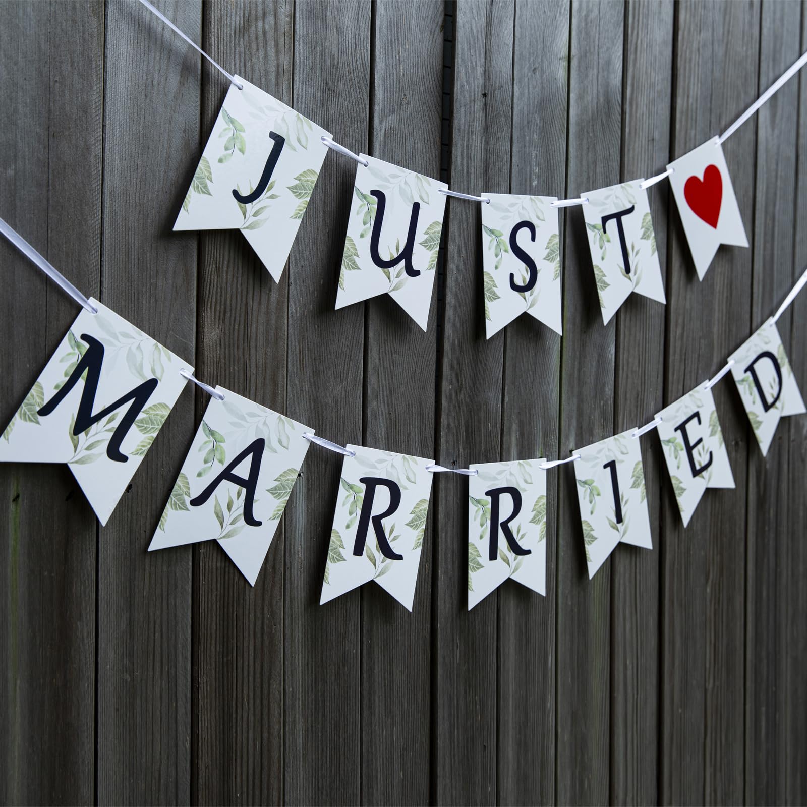 Amazon.com: Just Married Banner, Just Married Sign, Green Leaf Border, Newlywed Banner, Romantic Wedding Photo Props, Wedding Reception Party Or Car Decor, For Bridal Shower, Bachelorette Party, Photo Props, : Home & amazon-com-just-married-banner-just-married-sign-green-leaf-border-newlywed-banner-romantic-wedding-photo-props-wedding-reception-party-or-car-decor-for-bridal-shower-bachelorette-party-photo-props-home