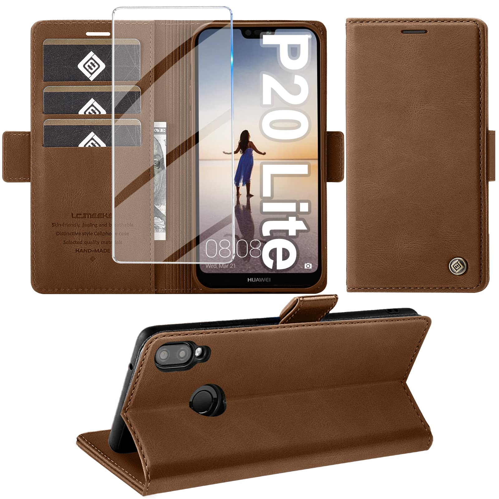 Giyer Mobile Phone Case for Huawe P20 Lite Case with Screen Protector