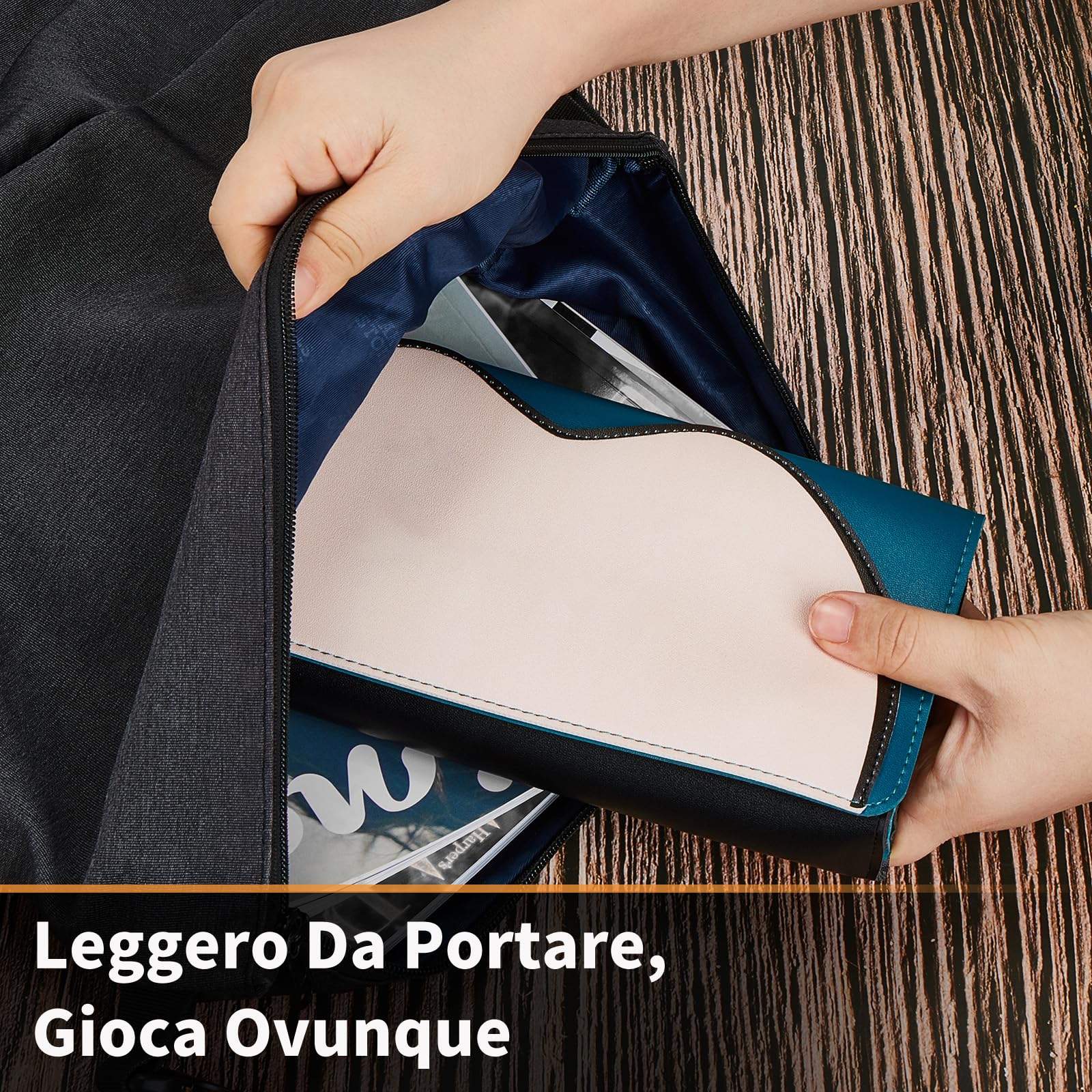 PALPOW Custodia da Trasporto Sottile in PU per Nintendo Switch 2 - Borsa Portaoggetti da Viaggio per Videogiocatori e Adolescenti - Custodia Antishock Carina con 5 Slot per Schede di Gioco
