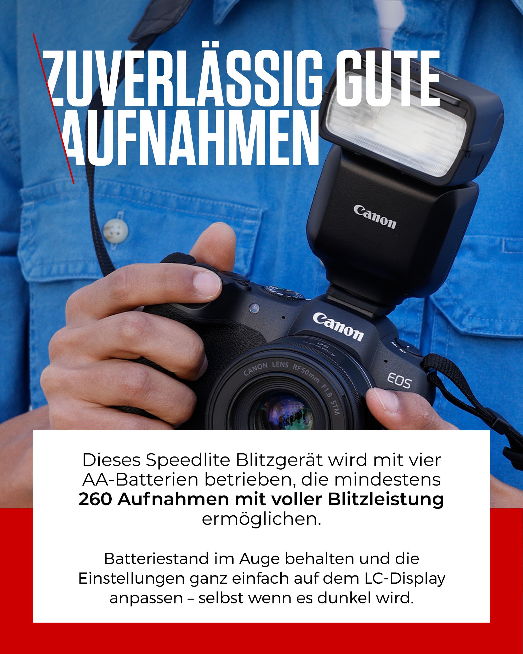 Canon Speedlite EL-10 Blitzgerät (Leitzahl 40, 24-105mm Brennweite, 1,5s Ladezeit, kabellose Steuerung, E-TTL II, Camera Connect, 1/1 bis 1/1024 Leistung, 180° Neigung, Kompatibiltät beachten) Schwarz