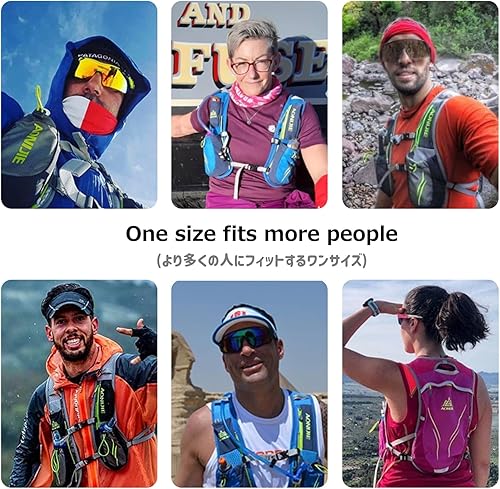 Miniatura 7 de Azarxis Chaleco de hidratación para correr, mochila de 5L 5.5L para mujeres y hombres Jogging Trail Race Marathon Ciclismo Senderismo