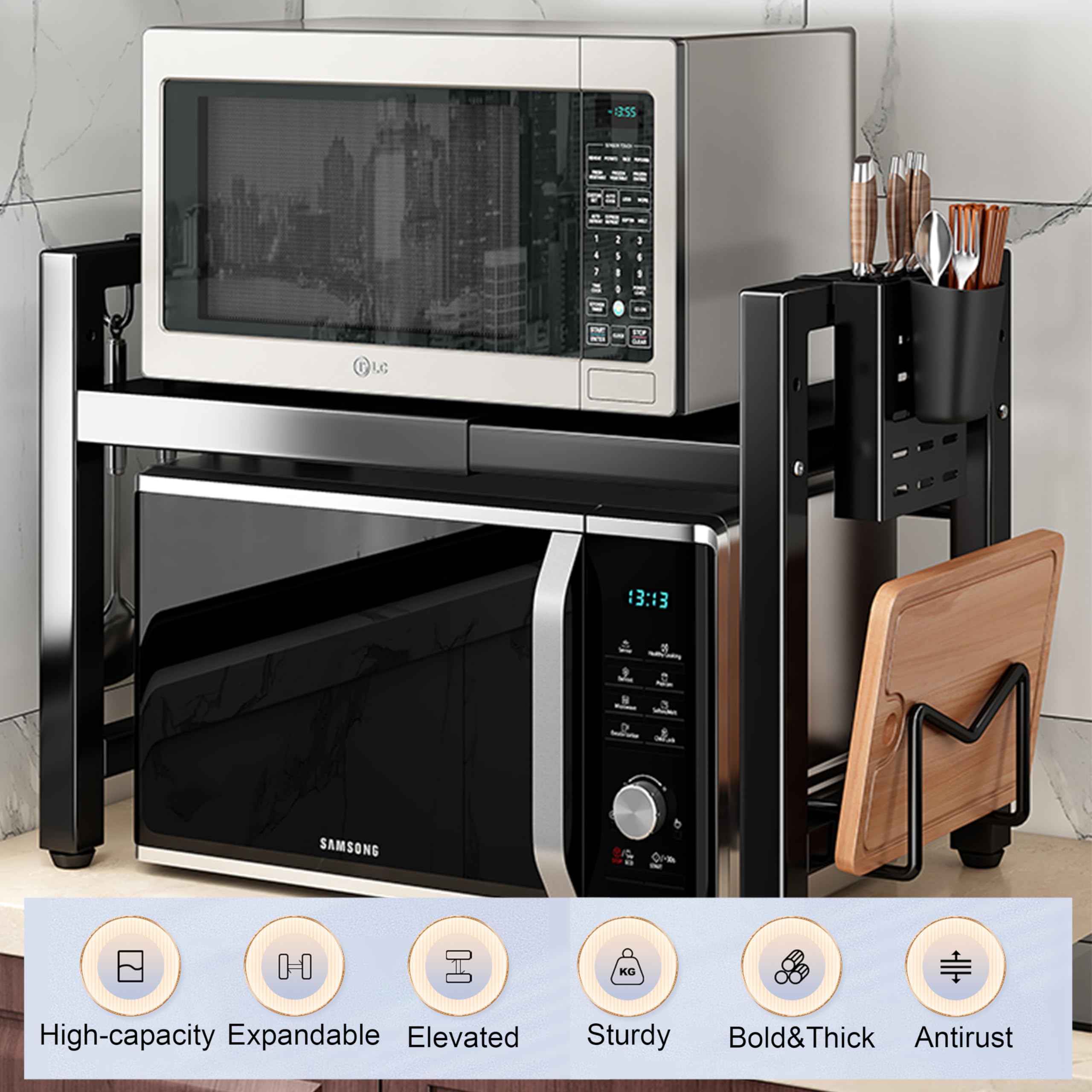 Supporto Per Microonde Ikea Scaffale Microonde Regolabile 44-64cm