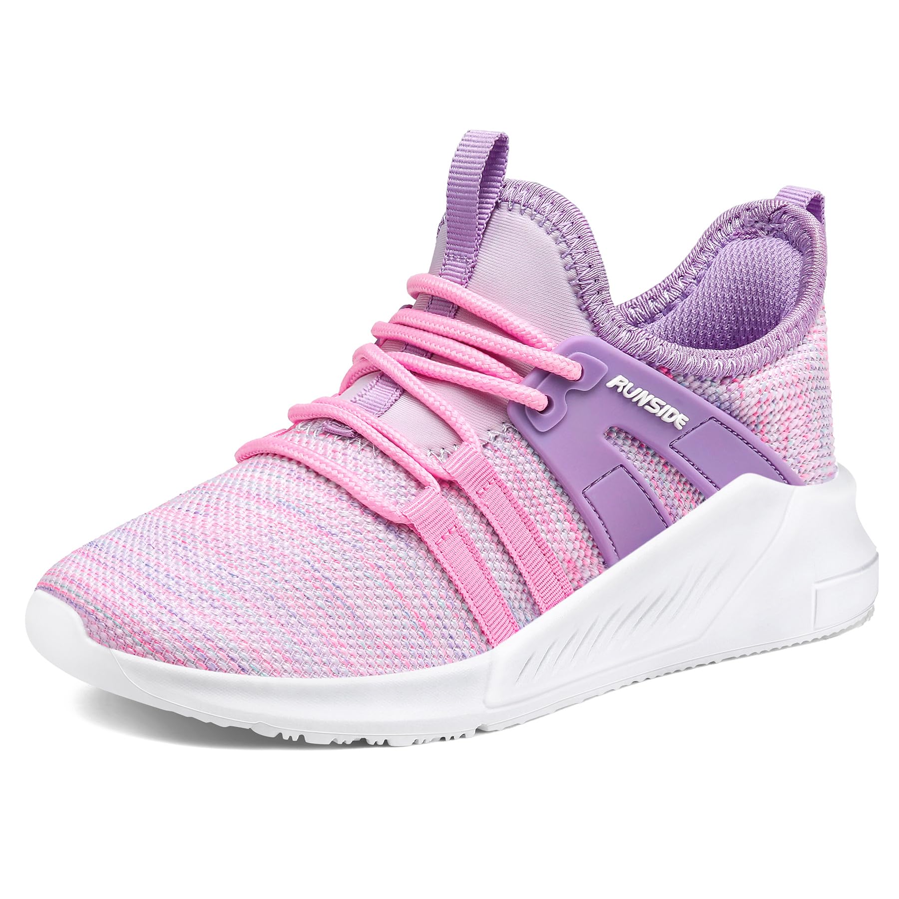 RUNSIDE Boys Girls Tennis Shoes Kids Lightweight Breathable Sneakers Lace-up Running Athletic Shoes for Toddler/Little Kid/Big Kid