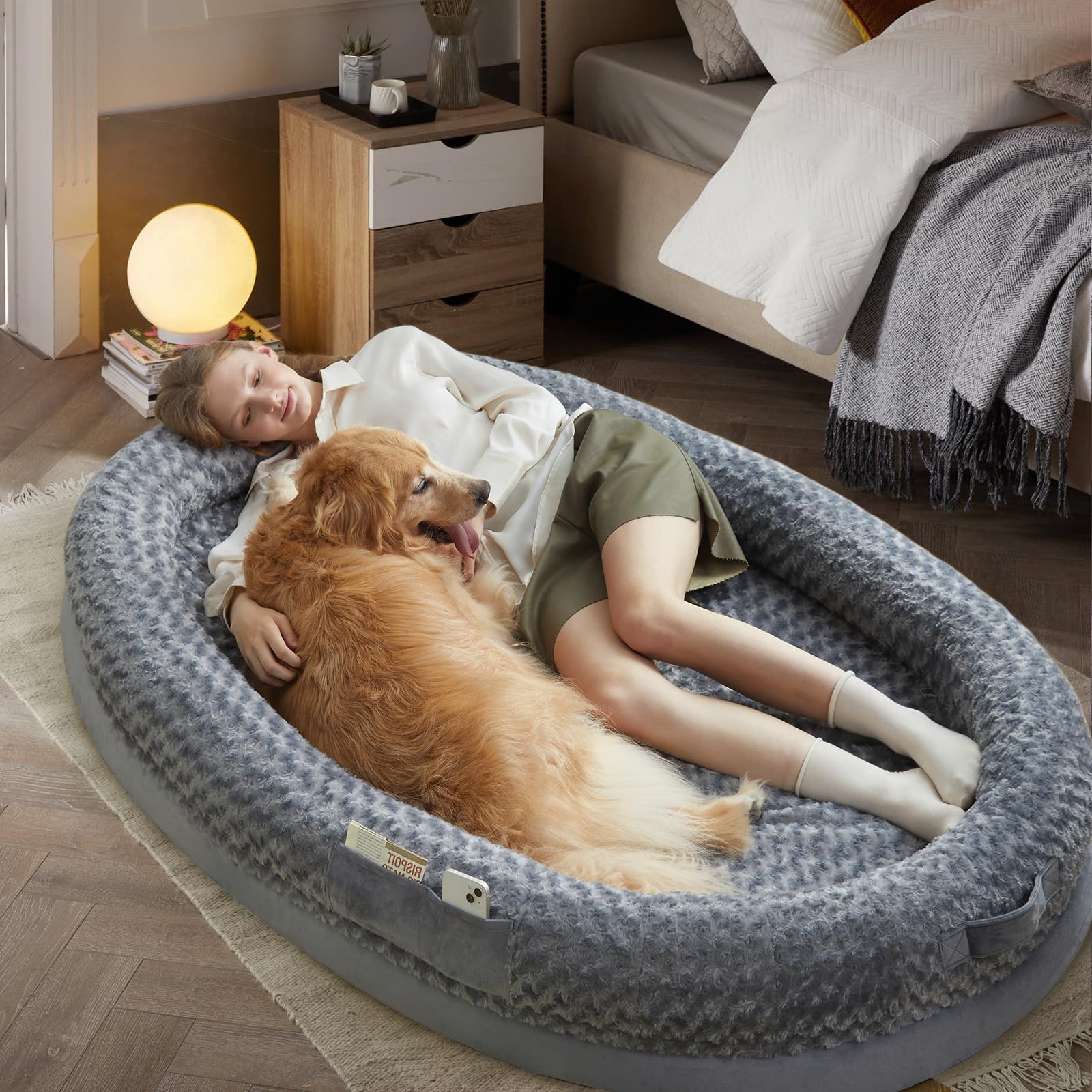 Human Dog Bed for People Adults, 71x46 inches Dog Bed for Humans Size
