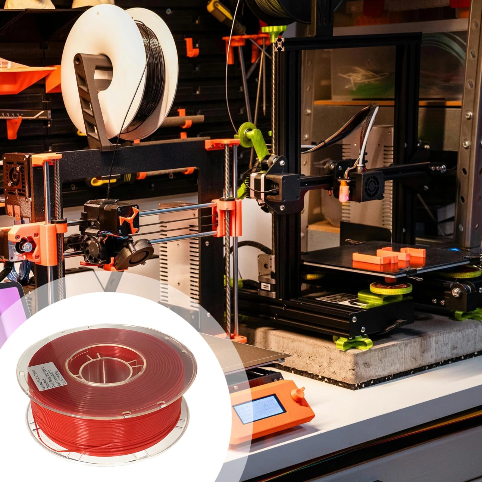 Filamento de impresión 3D de ácido poliláctico, opciones de 1,75 mm y 3,0 mm, material de alta precisión para modelos, esculturas, piezas y proyectos de impresora 3D