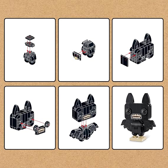MAX Build More Premium Fuggler Collection 4 Pack by ZURU - Novelty Unboxing Toy & Building Brick Collectible Minis with up to 167 Pieces, Fun Designs to Build & Display, Ages 8+, Kids, Teens & Adults.