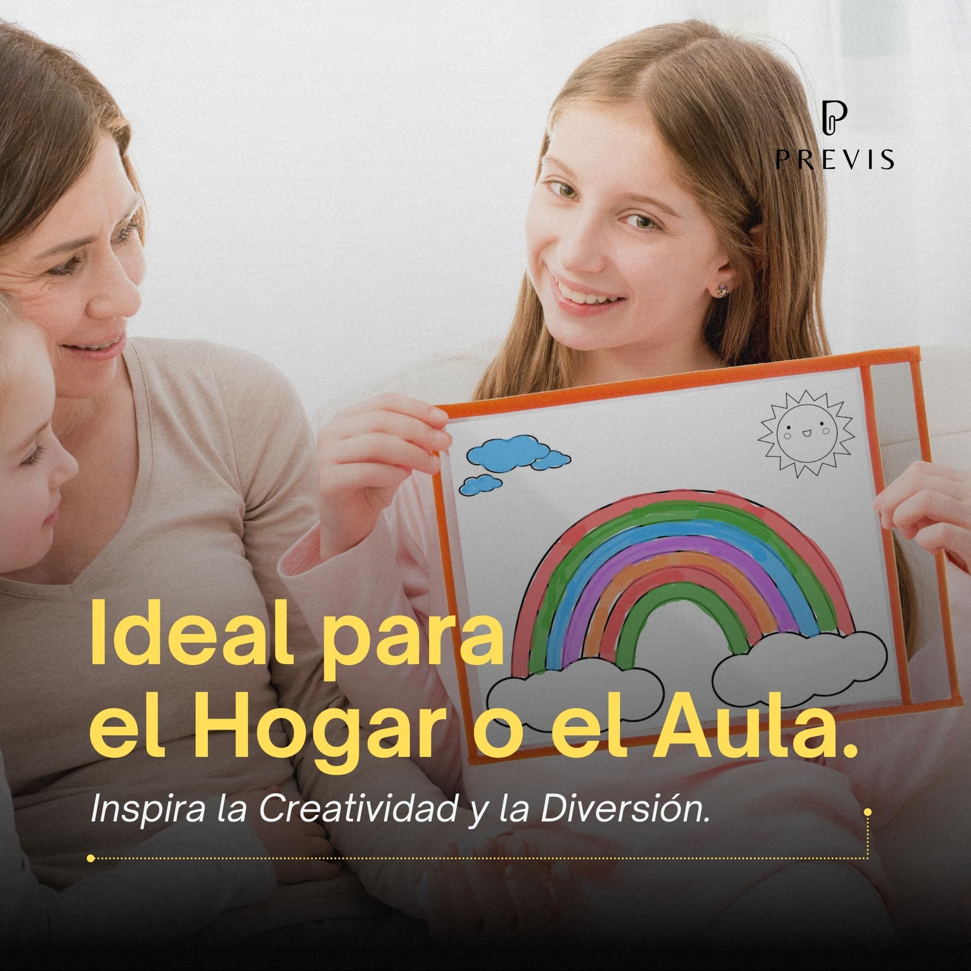 PREVIS Fundas Borrables A4 Tamaño Folio - 10 Unidades + 6 Rotuladores con Borrador