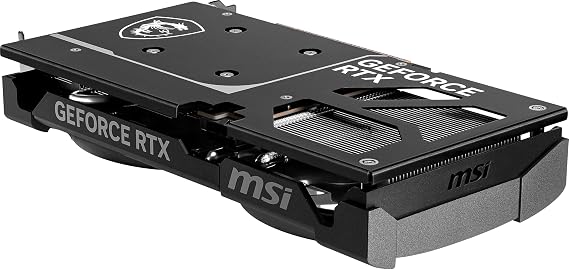 msi Gaming RTX 5060 Ti 16G Ventus 2X OC Black Plus Graphics Card (16GB GDDR7, 128-bit, Extreme Performance: 2617 MHz, DisplayPort x 3 2.1a, HDMI 2.1b, NVIDIA Blackwell Architecture)