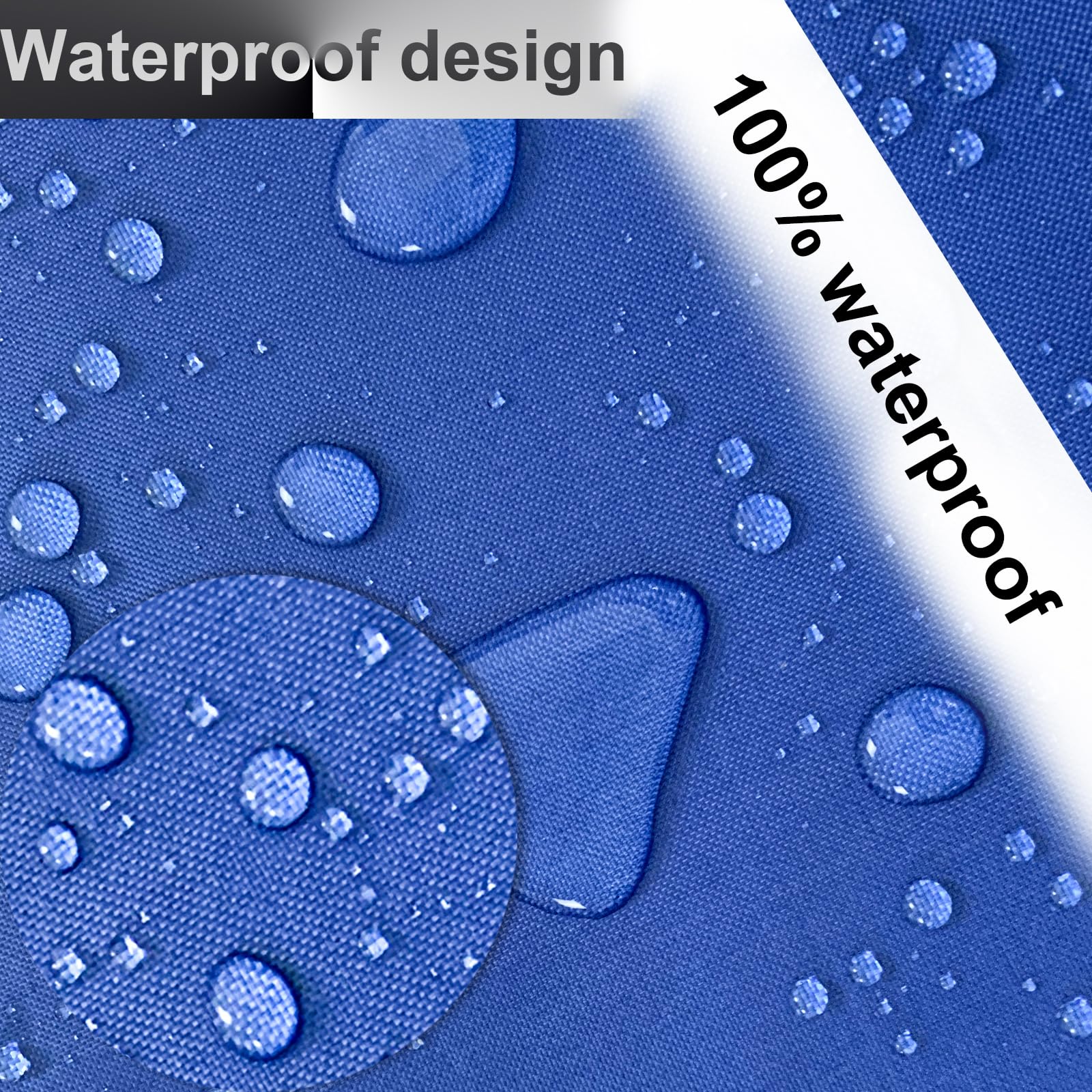 Coperture per Mobili da Giardino 70x70x50cm,Tessuto Oxford 420D, Copertura Tavolo Esterno Impermeabile,Telo Copri Tavolo Esterno,Antivento Anti-UV, Copritavolo da Esterno Quadrato,Blu