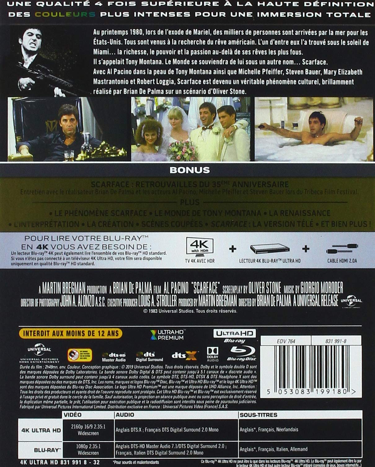 Image secondaire de Scarface [4K Ultra-HD + Blu-Ray]