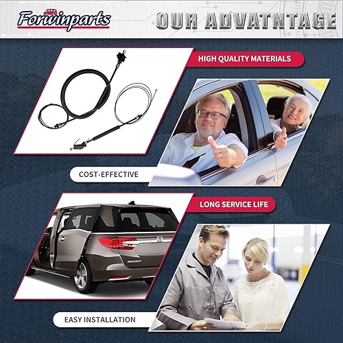 Miniatura 5 de Motor de cable de puerta corredera eléctrica de 2 piezas para Honda Odyssey 72546TK8A01 72546-TK8-A01 2011-2020